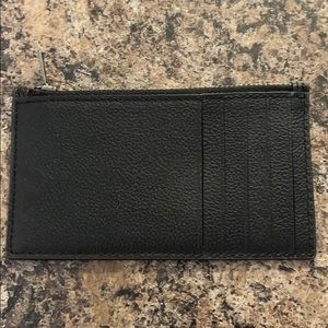 Black coach zipper wallet
